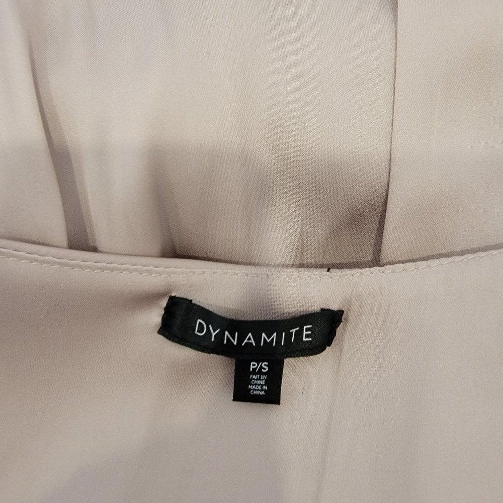 Beautiful! Beige Silk-Like Top Dynamite - Size Small - Picture 3 of 3